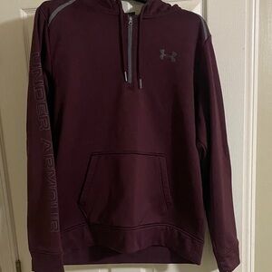 Under Armour Burgundy Half-Zip Hoodie